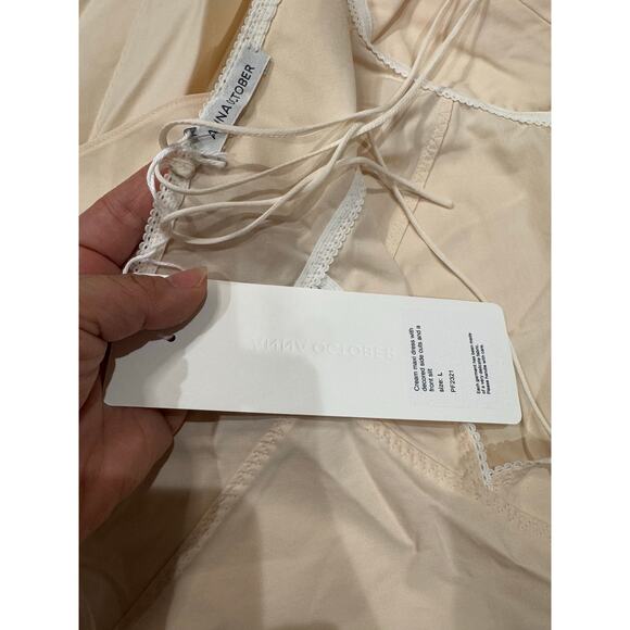 ANNA OCTOBER Ivory Uma Maxi Dress size Large - Picture 8 of 13